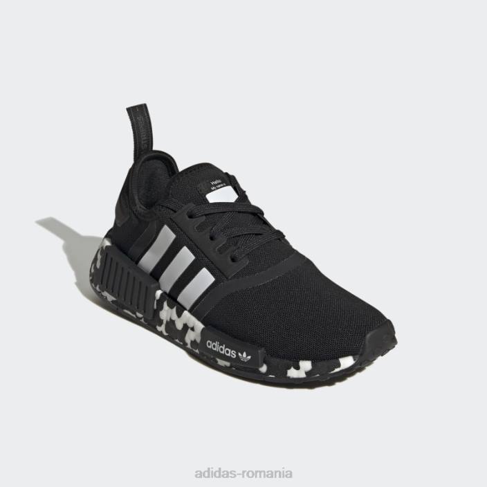 Adidas nmd-r1 pantofi alb moda copii alb negru 2JBN18266