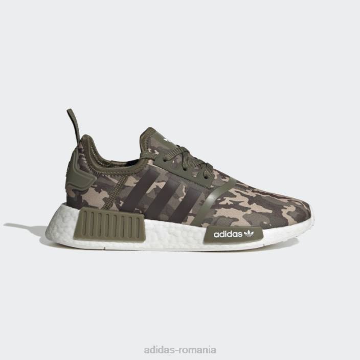 Adidas nmd-r1 pantofi măslini copii măsliniu/alb 2JBN17892