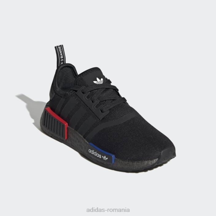 Adidas nmd-r1 pantofi rafinati gri copii gri inchis 2JBN18059