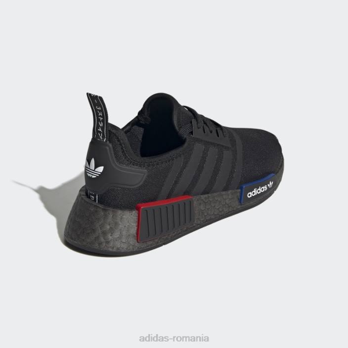 Adidas nmd-r1 pantofi rafinati gri copii gri inchis 2JBN18059