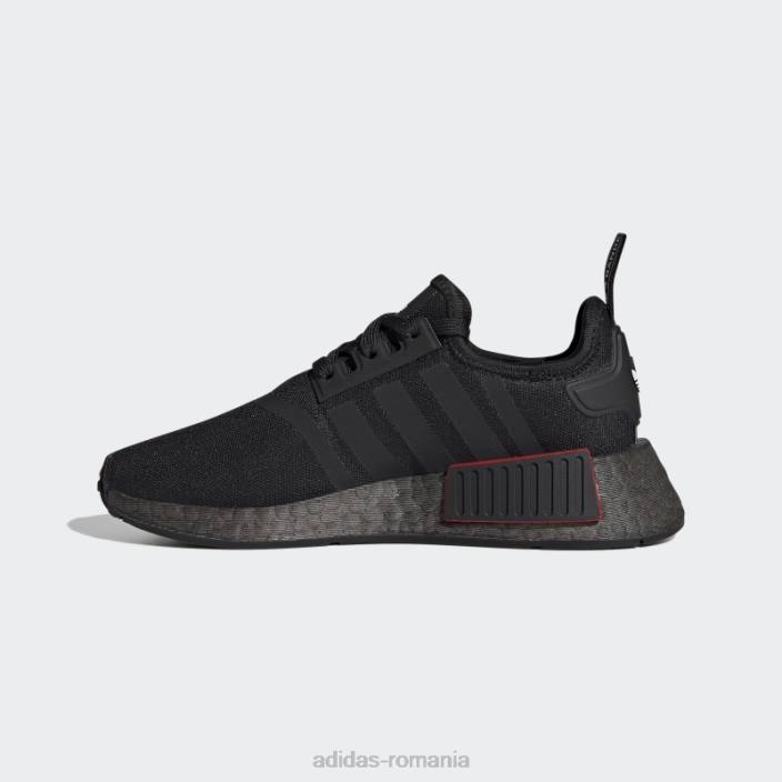Adidas nmd-r1 pantofi rafinati gri copii gri inchis 2JBN18059