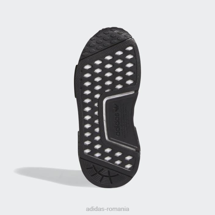 Adidas nmd-r1 pantofi rafinati negri copii alb negru 2JBN11059