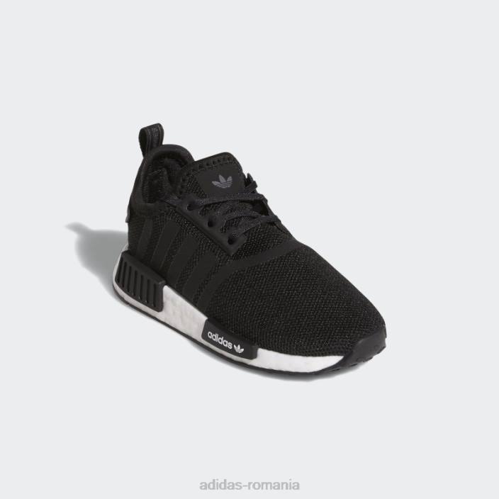 Adidas nmd-r1 pantofi rafinati negri copii alb negru 2JBN11059