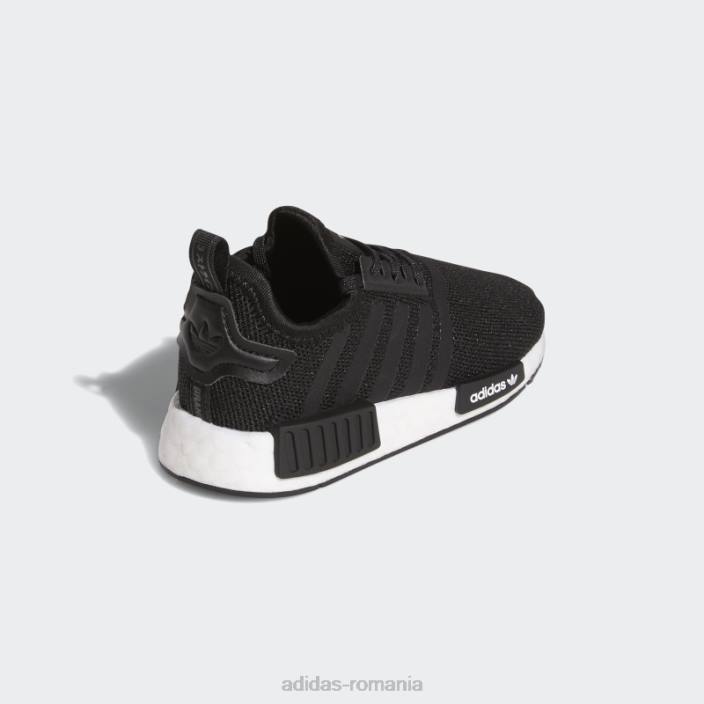 Adidas nmd-r1 pantofi rafinati negri copii alb negru 2JBN11059