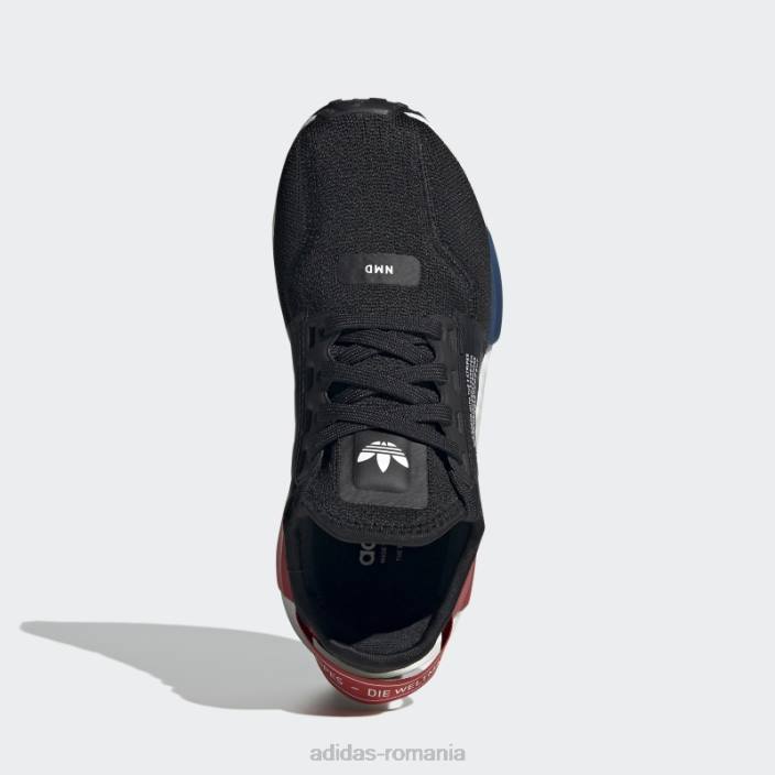 Adidas nmd-r1 v2 pantofi alb moda copii alb negru 2JBN11232