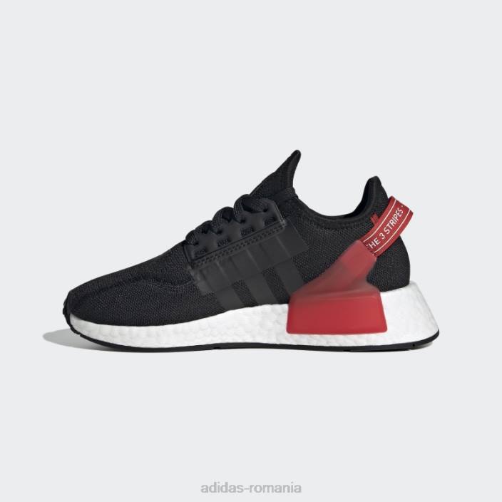 Adidas nmd-r1 v2 pantofi alb moda copii alb negru 2JBN11232