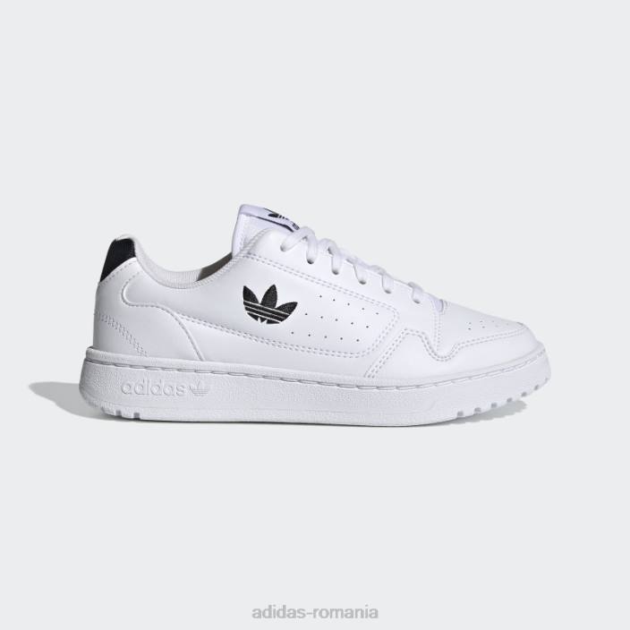 Adidas ny 90 pantofi negri moda copii alb negru 2JBN17717
