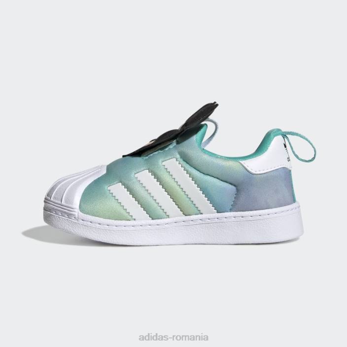 Adidas pantofi adidas mint rush superstar 360 disney copii mint rush/negru/alb 2JBN11553