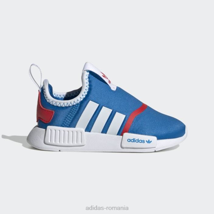 Adidas pantofi adidas nmd 360 blue rush copii papură albastră/alb/roșu 2JBN18147