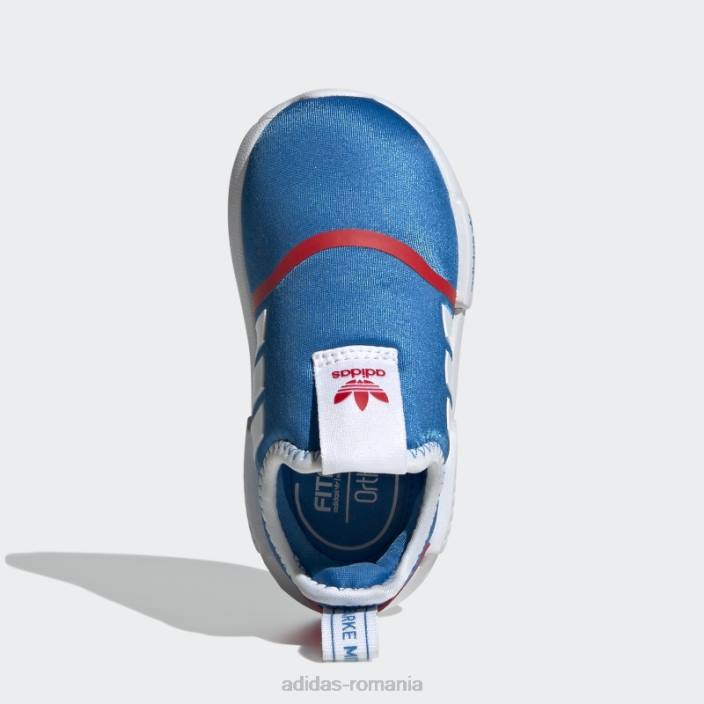 Adidas pantofi adidas nmd 360 blue rush copii papură albastră/alb/roșu 2JBN18147