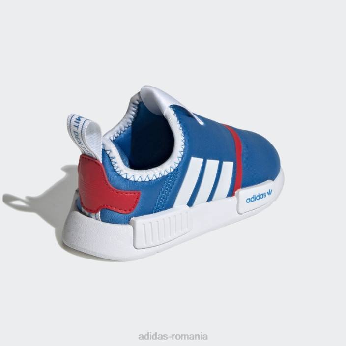 Adidas pantofi adidas nmd 360 blue rush copii papură albastră/alb/roșu 2JBN18147