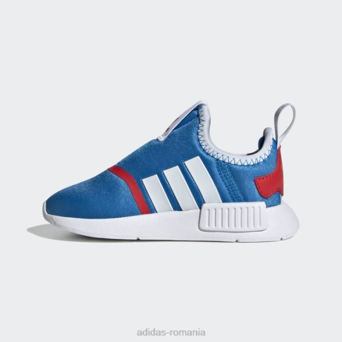 Adidas pantofi adidas nmd 360 blue rush copii papură albastră/alb/roșu 2JBN18147