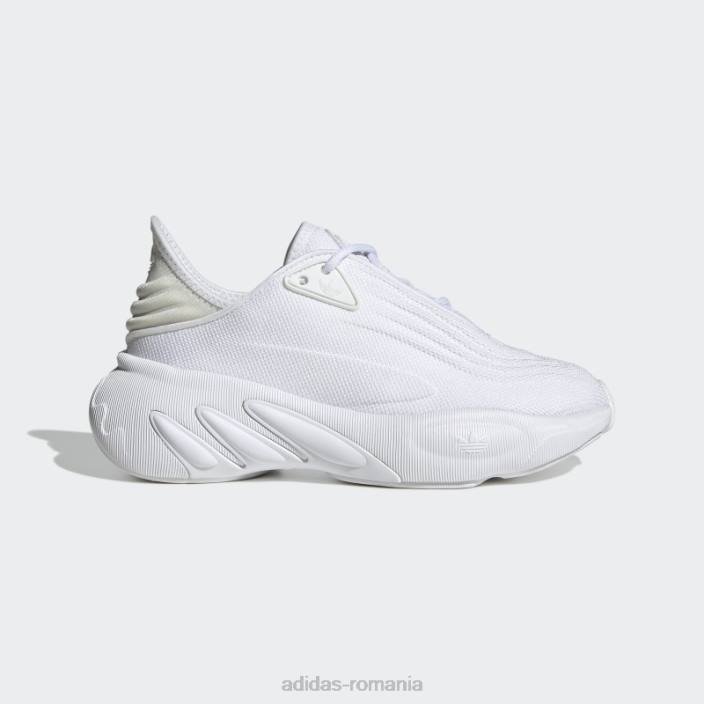 Adidas pantofi adifom sltn alb copii alb/gri liniuță 2JBN11258