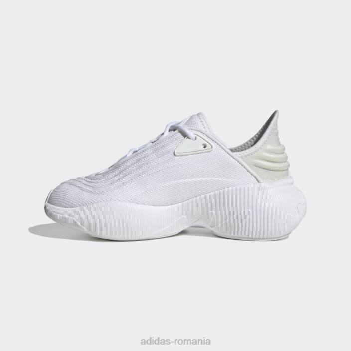 Adidas pantofi adifom sltn alb copii alb/gri liniuță 2JBN11258