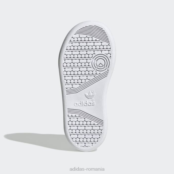 Adidas pantofi albi continental 80 adidas copii alb/stacojiu 2JBN3501