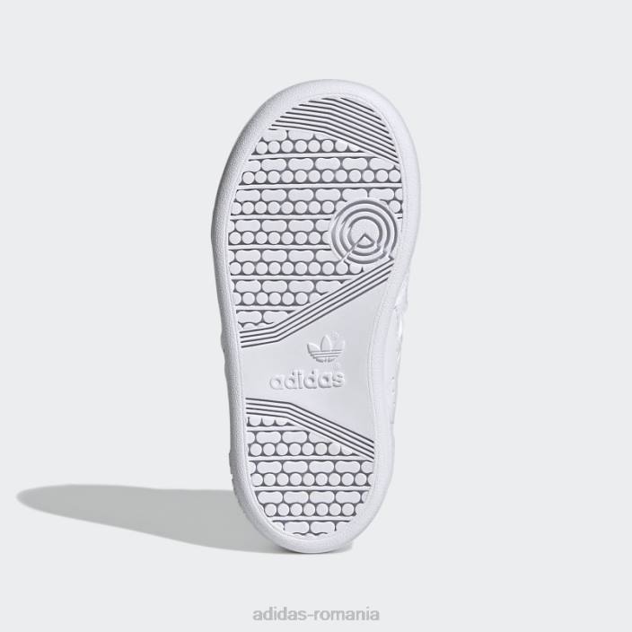 Adidas pantofi albi continental 80 dungi copii alb/aqua 2JBN18118