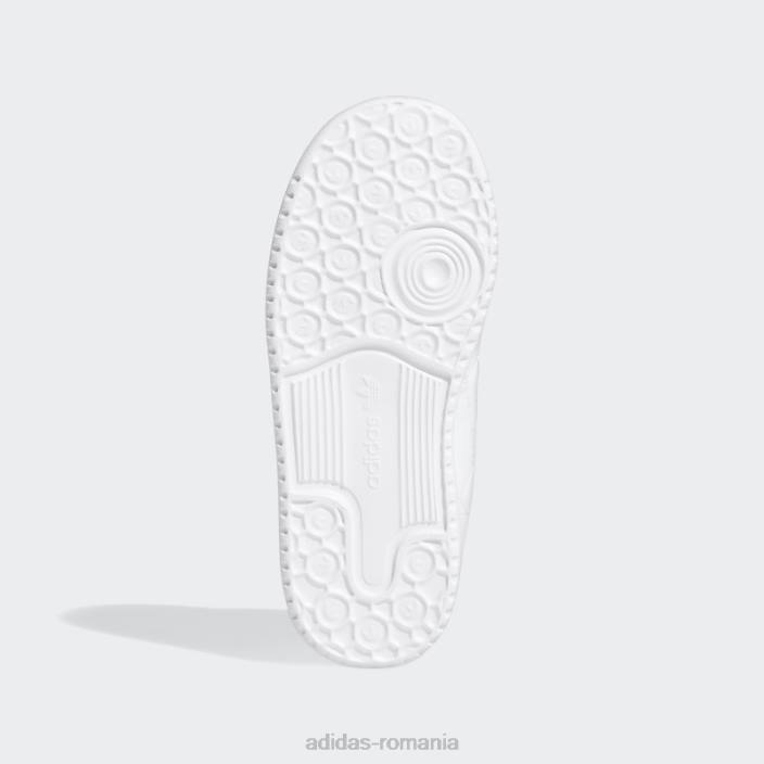 Adidas pantofi albi forum low copii alb 2JBN17729