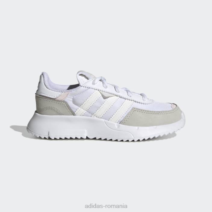 Adidas pantofi albi retropy f2 fashion copii alb/gri/roz 2JBN18124