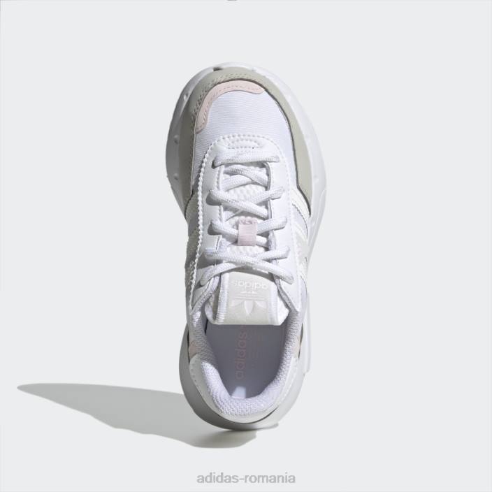 Adidas pantofi albi retropy f2 fashion copii alb/gri/roz 2JBN18124
