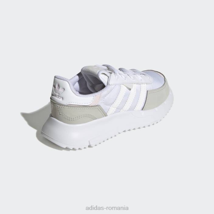 Adidas pantofi albi retropy f2 fashion copii alb/gri/roz 2JBN18124