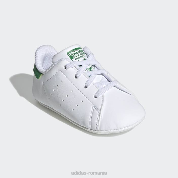 Adidas pantofi albi stan smith crib adidas copii alb 2JBN11079