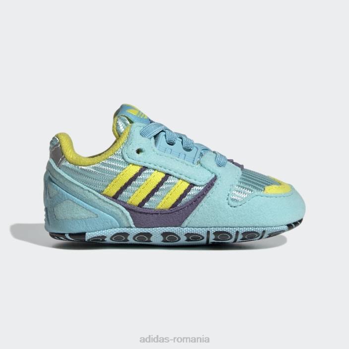 Adidas pantofi aqua zx 8000 copii aqua/shock yellow/tech violet 2JBN18130