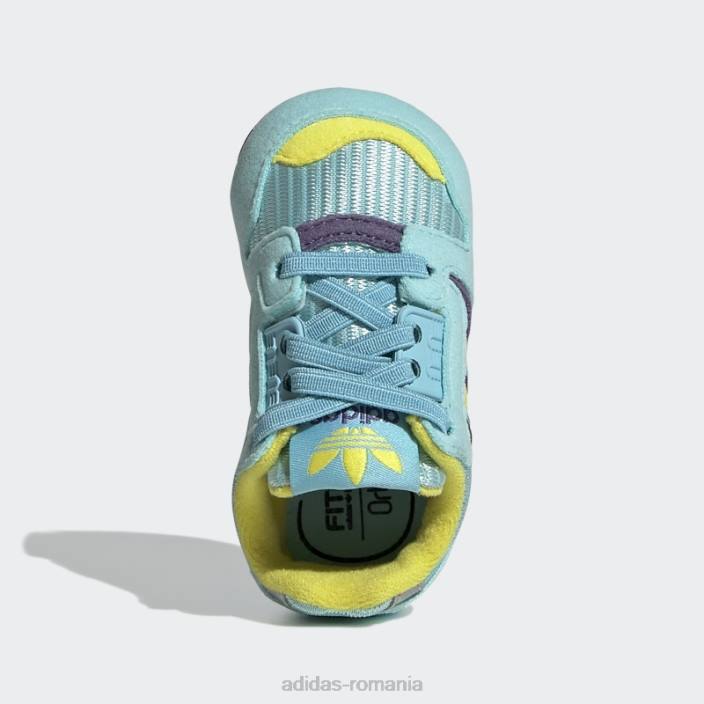 Adidas pantofi aqua zx 8000 copii aqua/shock yellow/tech violet 2JBN18130