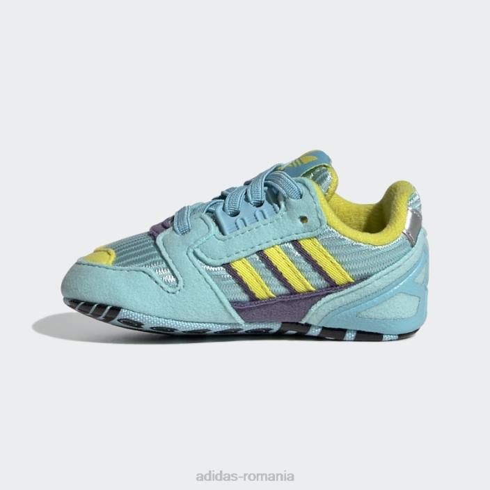 Adidas pantofi aqua zx 8000 copii aqua/shock yellow/tech violet 2JBN18130