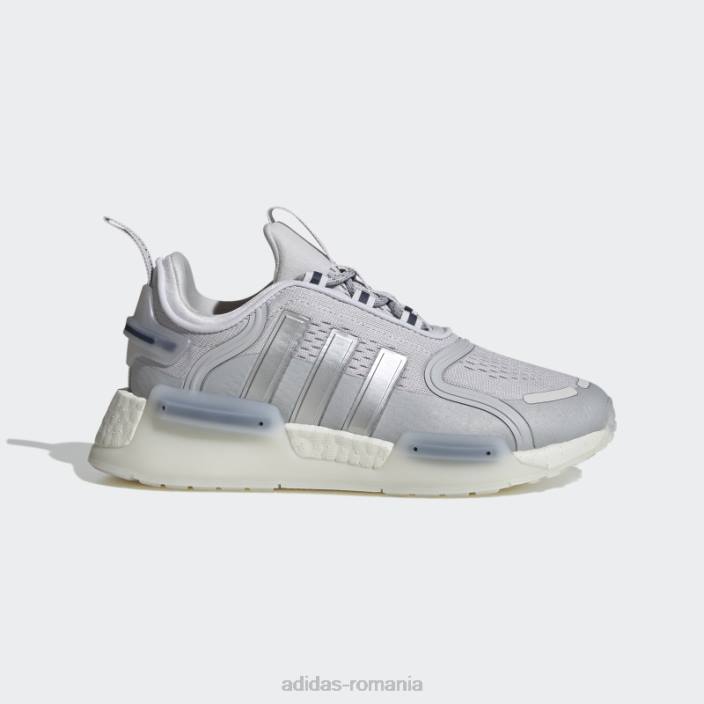 Adidas pantofi argintii nmd-v3 copii gri/argintiu/alb 2JBN11182
