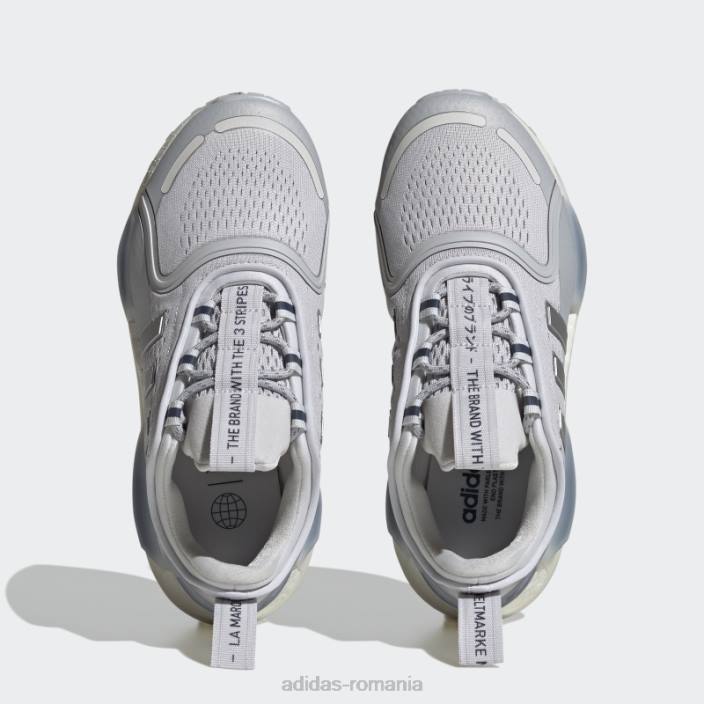 Adidas pantofi argintii nmd-v3 copii gri/argintiu/alb 2JBN11182