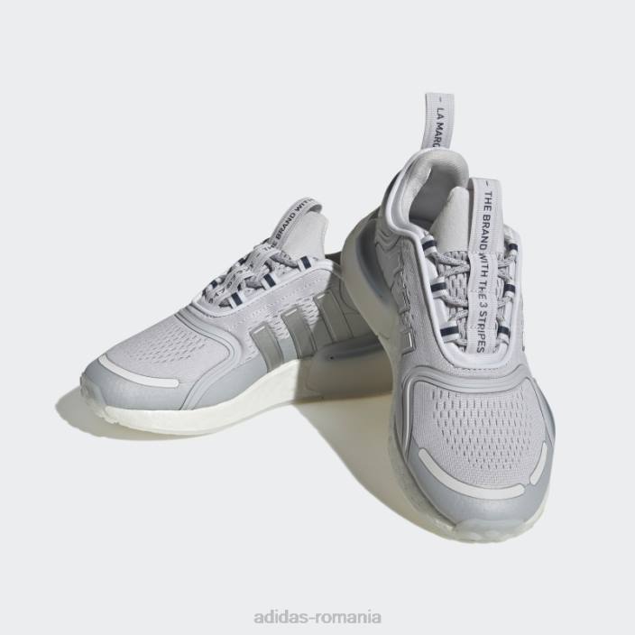 Adidas pantofi argintii nmd-v3 copii gri/argintiu/alb 2JBN11182