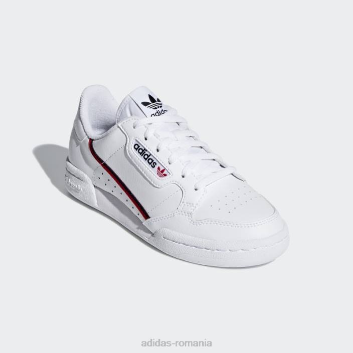 Adidas pantofi continental 80 alb copii alb/stacojiu/marin 2JBN17726