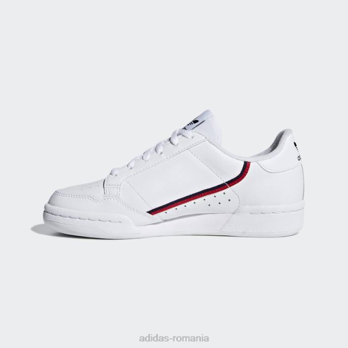 Adidas pantofi continental 80 alb copii alb/stacojiu/marin 2JBN17726