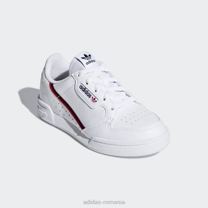 Adidas pantofi continental 80 alb copii alb/stacojiu/marin 2JBN18265