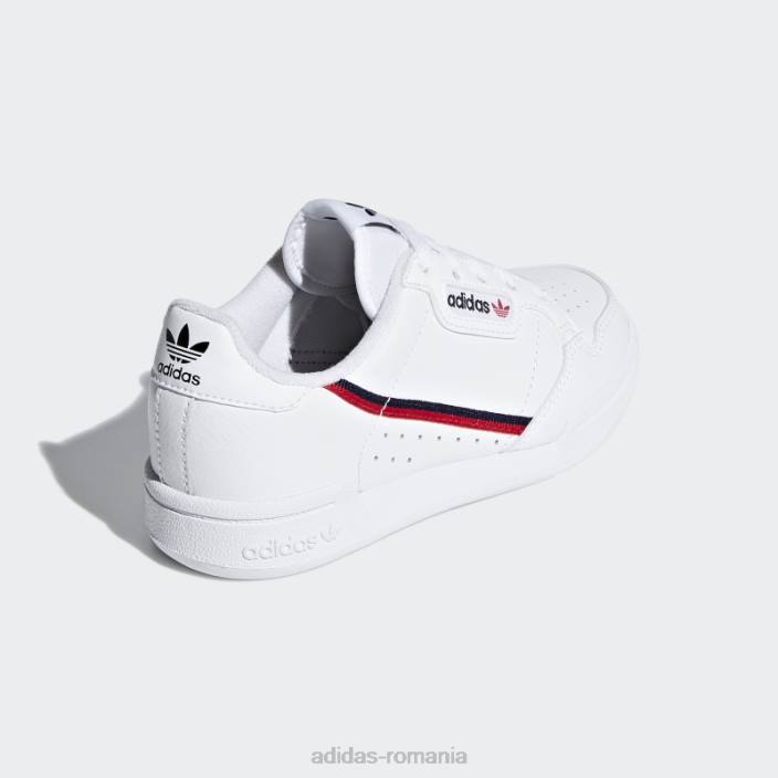 Adidas pantofi continental 80 alb copii alb/stacojiu/marin 2JBN18265