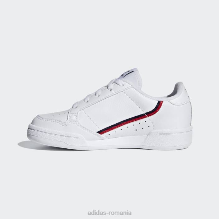 Adidas pantofi continental 80 alb copii alb/stacojiu/marin 2JBN18265
