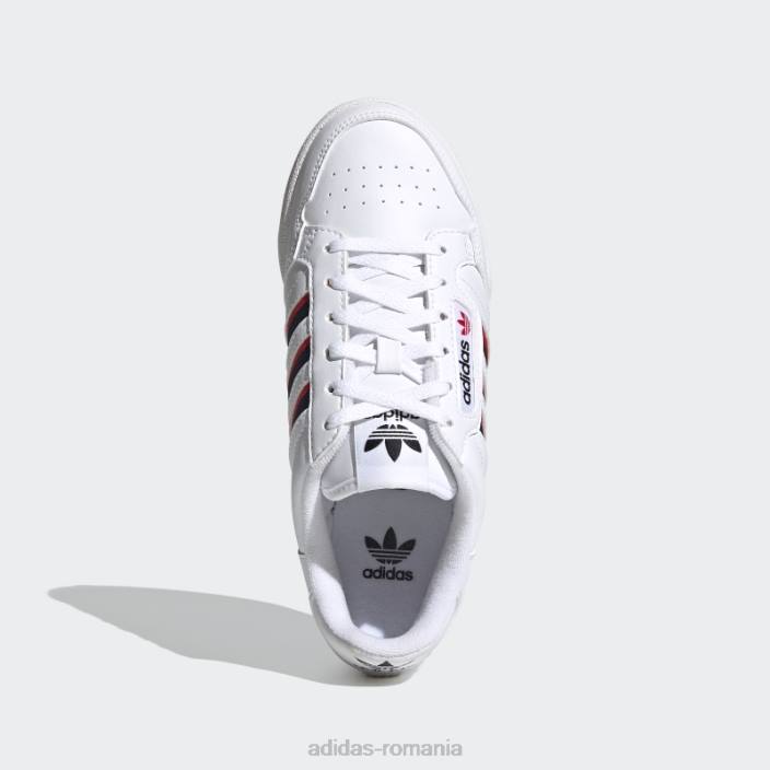 Adidas pantofi continental 80 dungi albi copii alb/marinier/rosu 2JBN18157