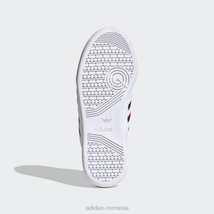 Adidas pantofi continental 80 dungi albi copii alb/marinier/rosu 2JBN18157