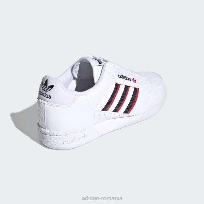 Adidas pantofi continental 80 dungi albi copii alb/marinier/rosu 2JBN18157