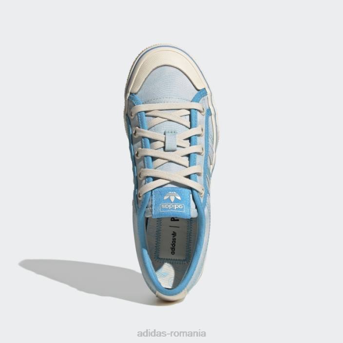 Adidas pantofi cu platforma nizza albastru adidas copii albastru/papură a cerului/alb 2JBN18072