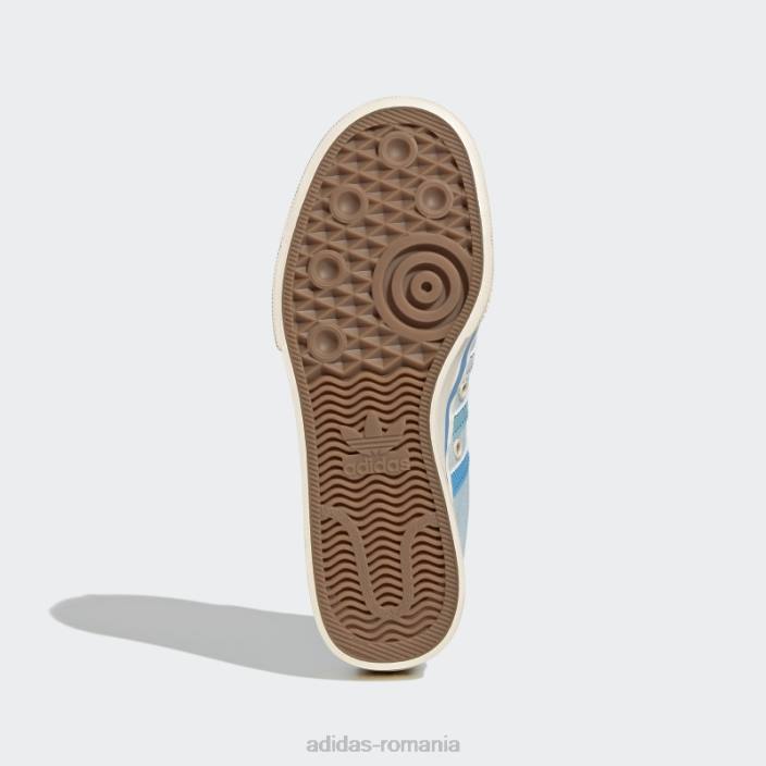 Adidas pantofi cu platforma nizza albastru adidas copii albastru/papură a cerului/alb 2JBN18072