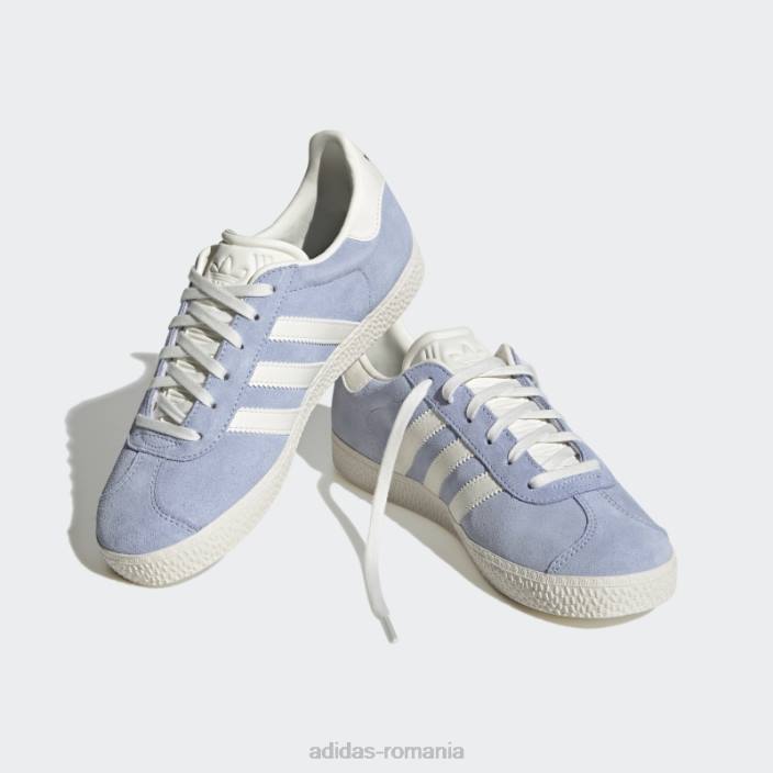 Adidas pantofi de gazelă albastră copii albastru zori/alb/albastru 2JBN11177