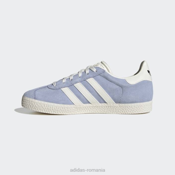 Adidas pantofi de gazelă albastră copii albastru zori/alb/albastru 2JBN17590