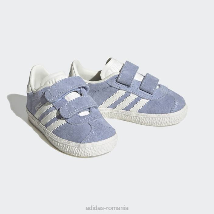 Adidas pantofi de gazelă albastră copii albastru zori/alb/negru 2JBN11166