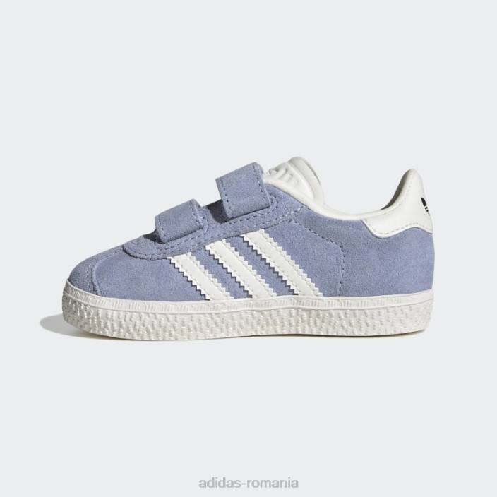 Adidas pantofi de gazelă albastră copii albastru zori/alb/negru 2JBN11166