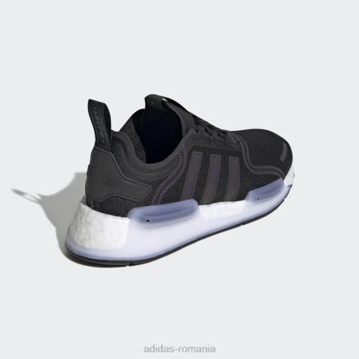 Adidas pantofi eleganti nmd-v3 albi copii alb negru 2JBN18201