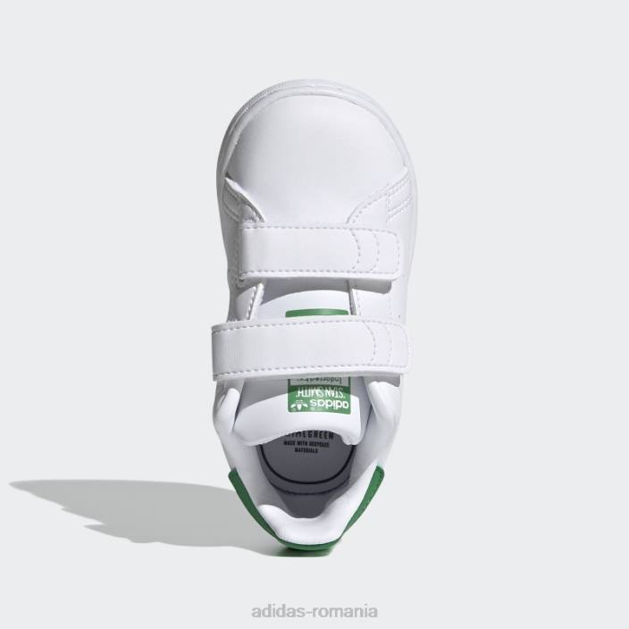 Adidas pantofi eleganti stan smith verzi copii alb/verde 2JBN11257