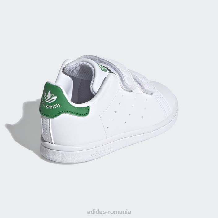 Adidas pantofi eleganti stan smith verzi copii alb/verde 2JBN11257