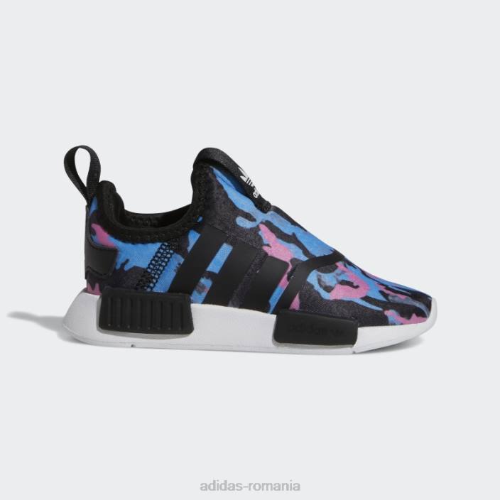 Adidas pantofi fashion nmd 360 alb copii alb negru 2JBN11471