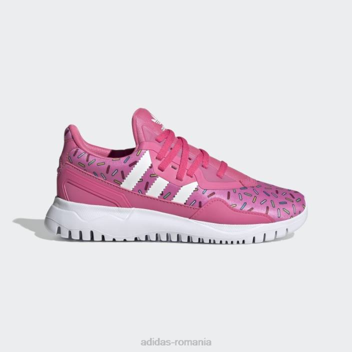 Adidas pantofi flex originali roz adidas copii roz/alb 2JBN18093